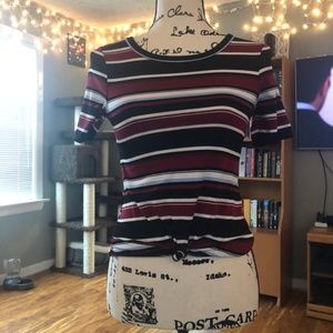 Stretchy Striped Dressy Shirt